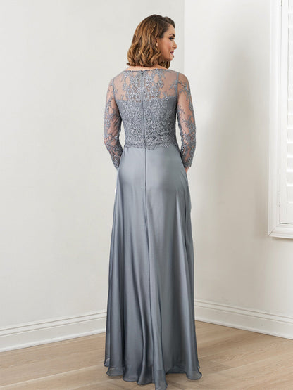 A-Line/Princess Mother of the Bride Dresses with Applique & Sequins