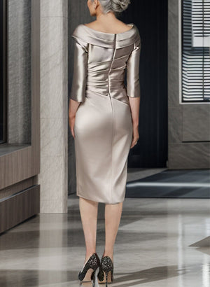 Sheath/Column O-Shoulder Mother of the Bride Dresses