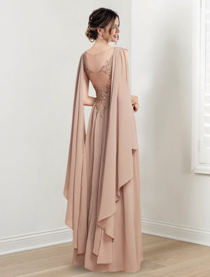 A-Line/Princess V-Neck Floor-Length Mother of the Bride Dresses