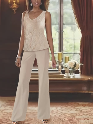 Chiffon Mother of the Bride Pantsuits with Jacket