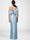 Sheath/Column Evening Dress One-Shoulder Half Sleeves Floor-Length Formal With Ruffles
