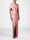 Sheath/Column Evening Dress One-Shoulder Half Sleeves Floor-Length Formal With Ruffles