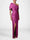 Sheath/Column Evening Dress One-Shoulder Half Sleeves Floor-Length Formal With Ruffles
