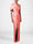 Sheath/Column Evening Dress One-Shoulder Half Sleeves Floor-Length Formal With Ruffles