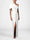Sheath/Column Evening Dress One-Shoulder Half Sleeves Floor-Length Formal With Ruffles