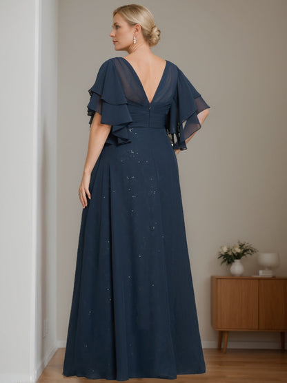 Floor-Length Plus Size Mother of the Bride Dresses