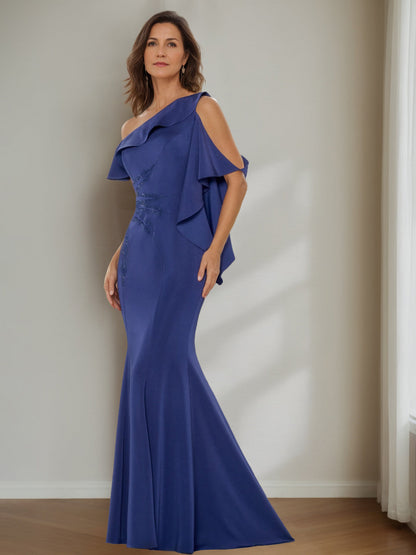 Trumpet/Mermaid Asymmetric Floor-Length Mother of the Bride Dresses