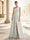 A-Line Evening Gown Elegant Jacquard Floral Dress Prom Floor Length Sleeveless One Shoulder with Slit Pocket Sage Wedding Guest Dress