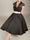 A-Line/Princess Little White Dress Organza Formal/Wedding Dresses Sweetheart&V-Neck Short Sleeves Tea-Length Cocktail Dresses With Sash / Ribbon