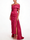 Sheath/Column Evening Dress Taffeta One-Shoulder Sleeveless Ankle-Length Mother Of The Bride Dress With Back Bow