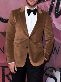 Men's Tailored Fit Single Breasted Two-buttons Blazer Jacket