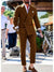 Men's Tailored Fit Double-Breasted Two-Buttons 2 Pieces Wedding Suits