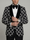 Men's  Tailored Fit Checkered Single Breasted One-button Fashion Party Suits