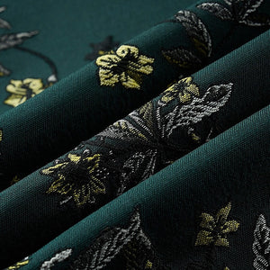 Men's Tailored Fit Single Breasted Print Floral Blazer Wedding Suits