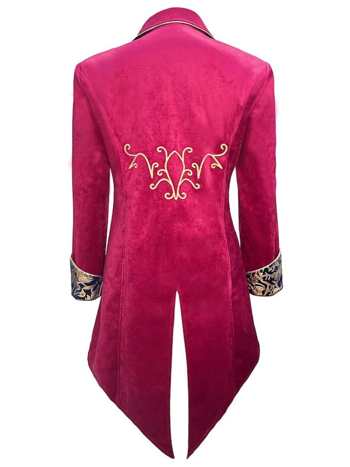 Men's Steampunk Vintage Exquisite Floral Coat Tuxedo Suit