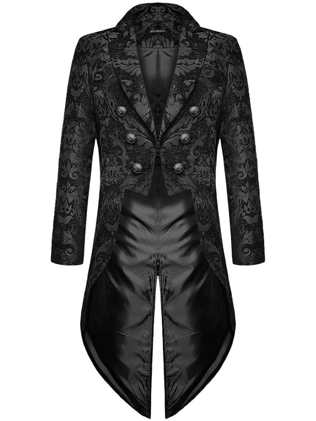 Men's Retro Exquisite Floral Single Breasted Tailcoat Jacket Suit