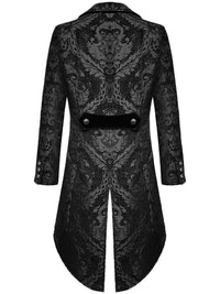 Men's Retro Exquisite Floral Single Breasted Tailcoat Jacket Suit