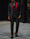 Dark Gray Men's Tailored Fit Single Breasted One-button 2 Pieces Prom Wedding Suits