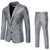 Men's Party Plaid 2 Piece Punk Fashion Standard Fit Single Breasted Two-buttons Sequin Evening Wear Prom Suits