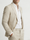 Men's Tailored Fit Beige Single Breasted One-Button 2 Pieces Beach Wedding Suits
