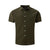 Fashion Men's Shirt Casual Breathable Lapel Solid Color Short Sleeve Shirt