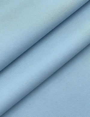 Sky Blue Men's Slim Fit Single Breasted Two-Buttons Solid Color Beach Wedding Suits