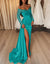 Sheath/Column Evening  Gowns Off-the-Shoulder Floor-length Long Prom Dresses With Split Side & Sequins