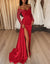 Sheath/Column Evening  Gowns Off-the-Shoulder Floor-length Long Prom Dresses With Split Side & Sequins