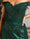 Sheath/Column Off-the-Shoulder Evening Gowns Floor-length Long Prom Dresses With Applique & Split Side