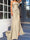 Sheath/Column Strapless Floor-length Long Dresses With Split Side
