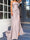 Sheath/Column Strapless Floor-length Long Dresses With Split Side