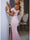 Sheath/Column Sequins Off-the-Shoulder Sleeveless Floor-length Evening Dresses With Split Side
