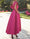 A-Line Cocktail Dresses Elegant Princess V-Neck Asymmetrical High Low Dresses