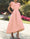 A-Line Cocktail Dresses Elegant Princess V-Neck Asymmetrical High Low Dresses