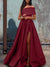 A-Line/Princess One-Shoulder Floor-length Evening Dresses