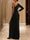 Sheath/Column One-Shoulder Floor-length Prom Silk Satin Dresses