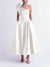 A-Line/Princess Cocktail Dress One-Shoulder Tea-Length Formal Wedding Guest Dresses