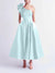 A-Line/Princess Cocktail Dress One-Shoulder Tea-Length Formal Wedding Guest Dresses
