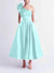 A-Line/Princess Cocktail Dress One-Shoulder Tea-Length Formal Wedding Guest Dresses