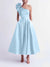 A-Line/Princess Cocktail Dress One-Shoulder Tea-Length Formal Wedding Guest Dresses