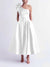 A-Line/Princess Cocktail Dress One-Shoulder Tea-Length Formal Wedding Guest Dresses