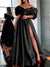 A-Line/Princess Off-the-Shoulder Floor-length Evening Dresses