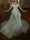 Sheath/Column Off-the-Shoulder Wedding Dress Sparkle Formal Gowns Sweep Brush Train