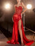 Sheath/Column Prom Dresses Spaghetti Straps Corset Long Formal Dress Sleeveless Floor-length Sparkle Ruched