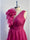 A-Line/Princess Evening Dress V Neck Sleeveless Floor-length Floral Dresses with Split Side Formal
