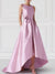 A-Line/Princess Boat Neck Sleeveless Floor-Length Evening Dresses with Pocket