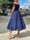 A-Line/Princess Off-the-Shoulder Tea-Length Cocktail Dresses