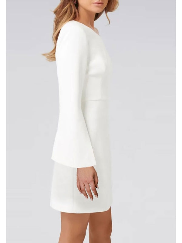 Sheath/Column One Shoulder Long Sleeve Cocktail Dresses