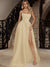 A-Line/Princess Strapless Sleeveless Floor-Length  Satin With Split Side Evening Dresses