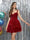 A-Line/Princess Off-the-Shoulder Sweetheart Sleeveless Short/Mini Party Dance Cocktail Homecoming Dresses With Ruffles & Sequins